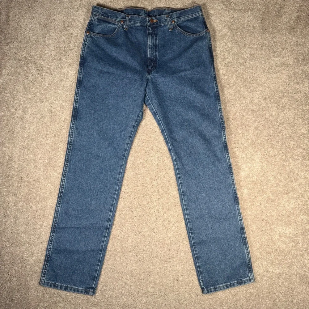 NWT Wrangler Cowboy Cut Original Fit Jeans 36x34 Blue Denim 13MWZ Rodeo - Picture 2 of 9